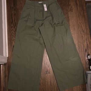 Ann Taylor loft Poplin wide leg pants